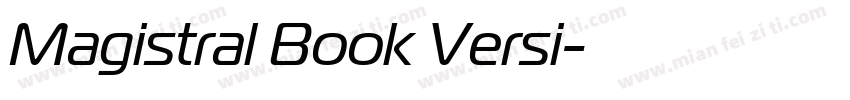 Magistral Book Versi字体转换